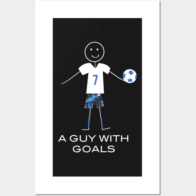 Funny Mens Soccer Design Wall Art by whyitsme